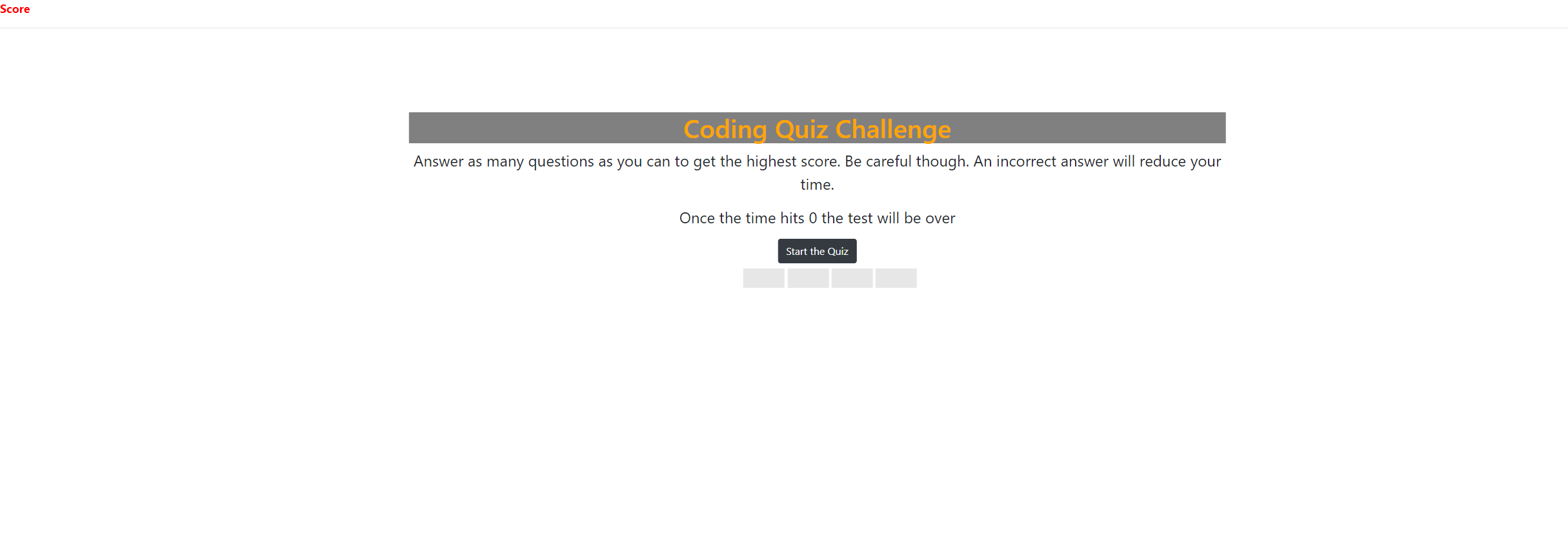 Javascript Quiz